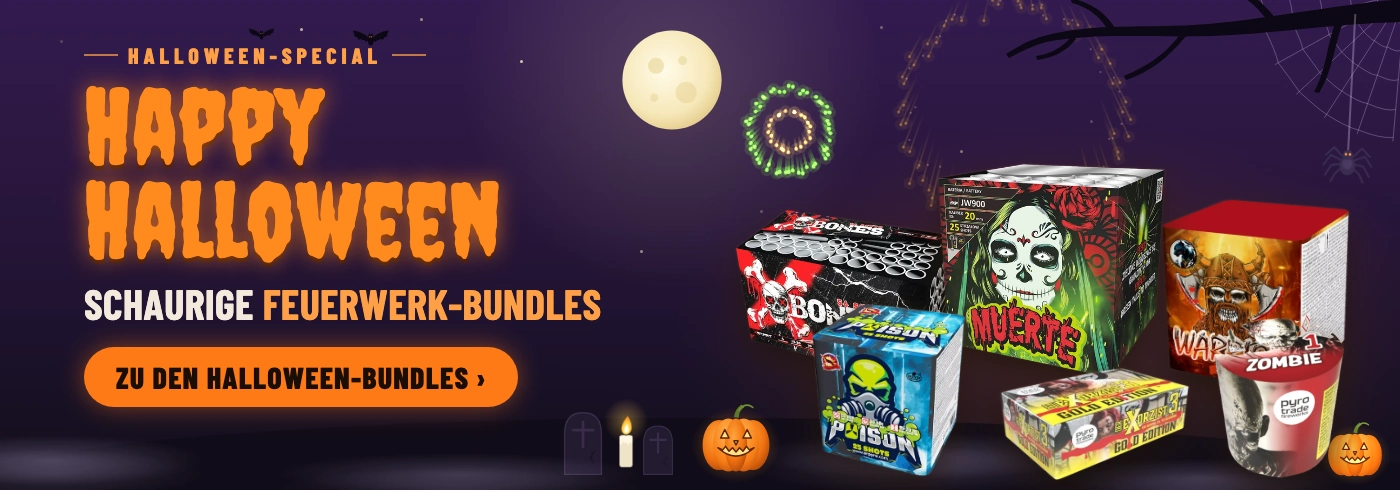 Halloween: Schaurige Feuerwerk-Bundles