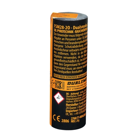 Rauchbombe Dualsmoke 28mm Orange