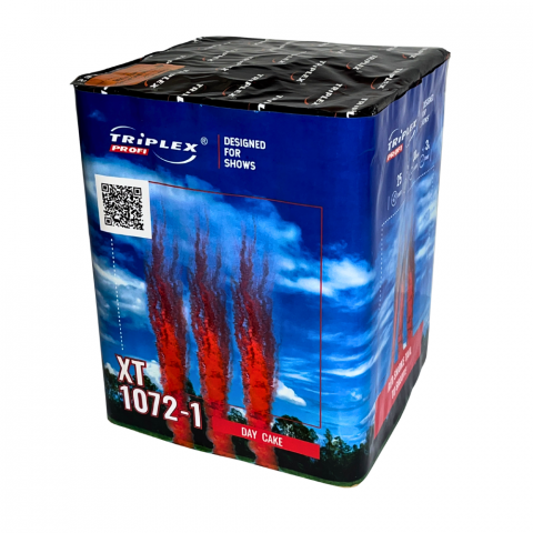 Triplex Day-Cake Red Rauchkometen Salut