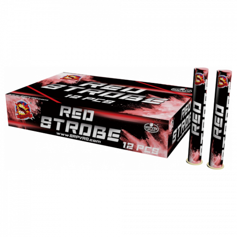 SRPYRO Red Strobe Fontänen-Set