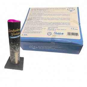 Funke Brokatregen-Fontänen m. blauen Sternen 5er